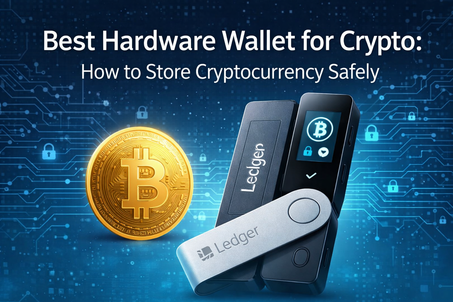 Crypto hardware wallet used for secure offline storage of cryptocurrency